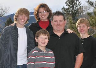 Bob and Miki with Timothy, Nathan and Justin